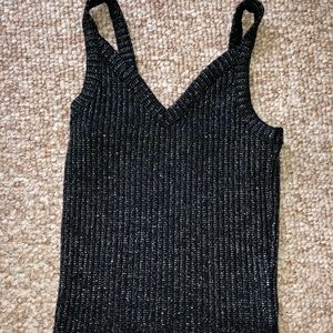 Black and silver American Eagle tank top